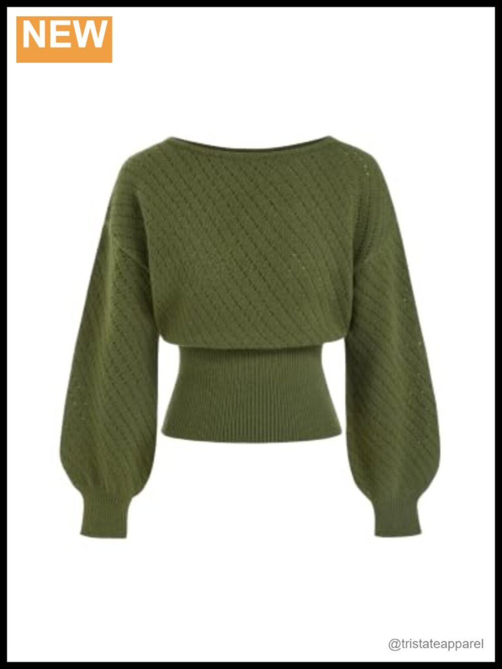 CIDER Women's One Shoulder Sweater Boat Neck Knit Pullover Top